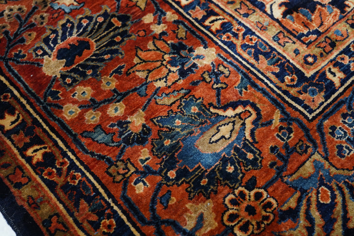 Antique Persian Mohajeran Sarouk Rug 13'0" x 21’10”