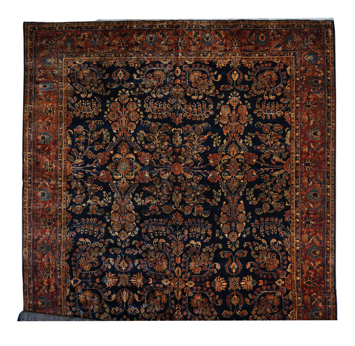 Antique Persian Mohajeran Sarouk Rug 13'0" x 21’10”