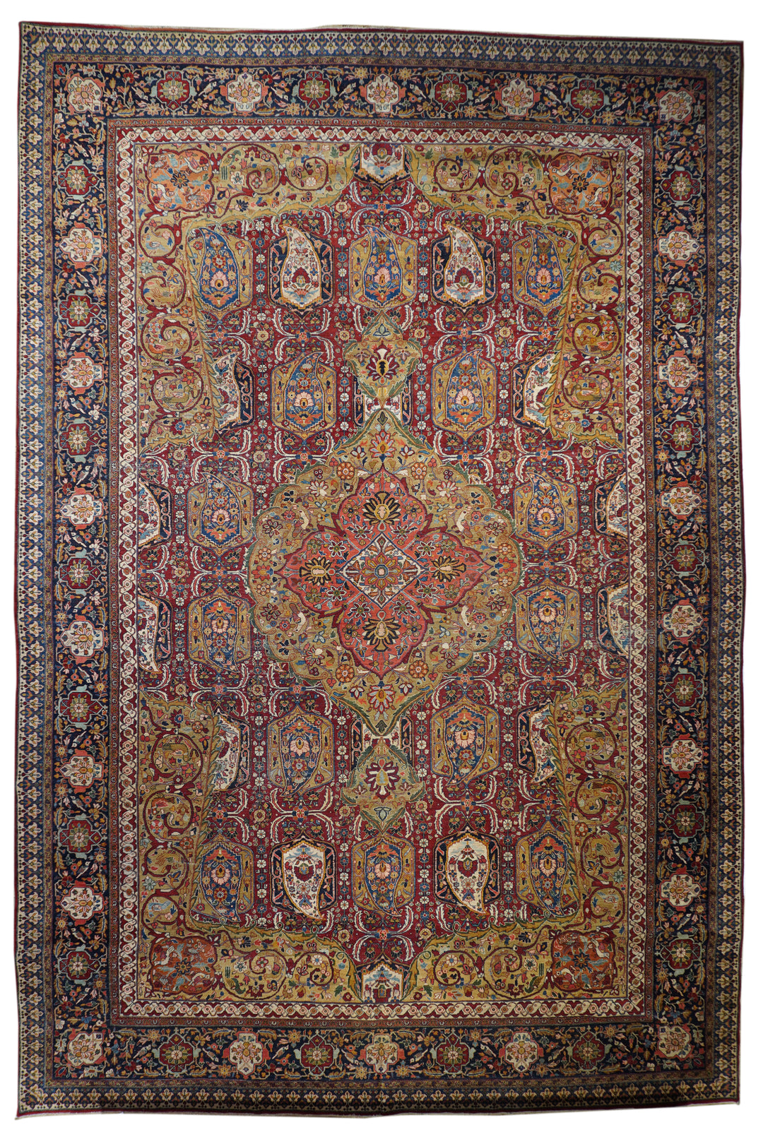 Vintage Persian Sarouk Rug 11’10” x 17’6”