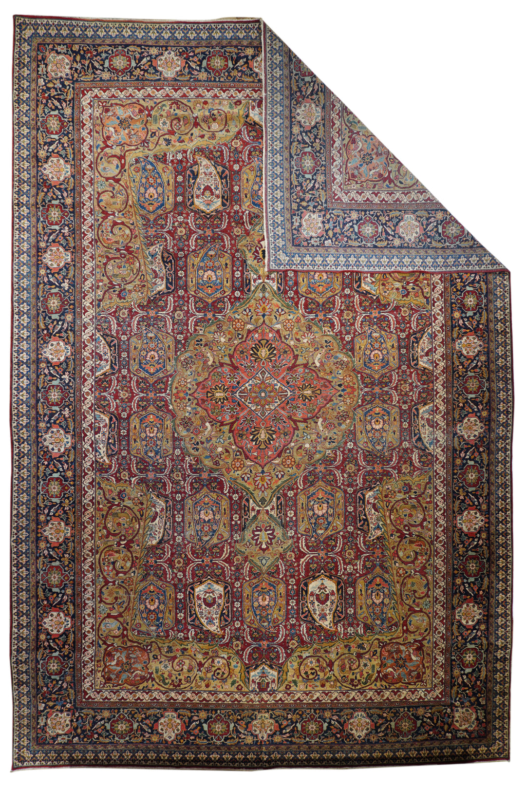 Vintage Persian Sarouk Rug 11’10” x 17’6”