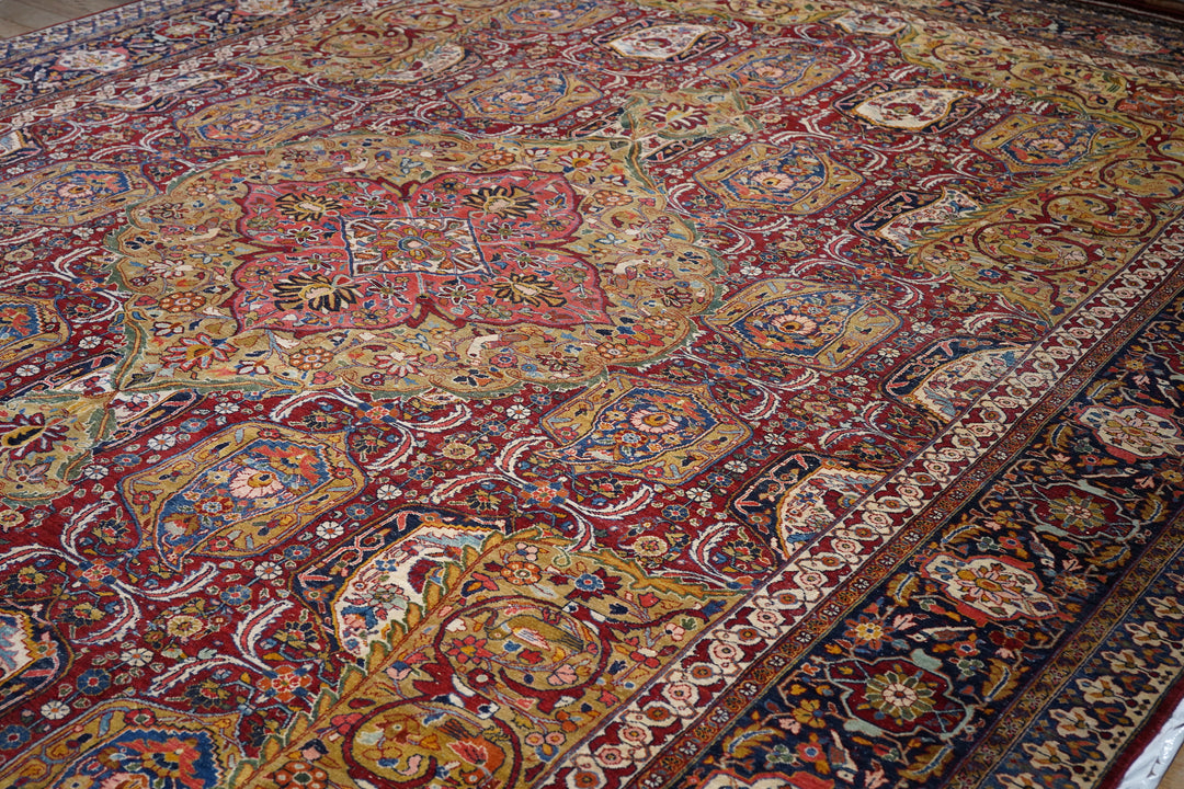 Vintage Persian Sarouk Rug 11’10” x 17’6”