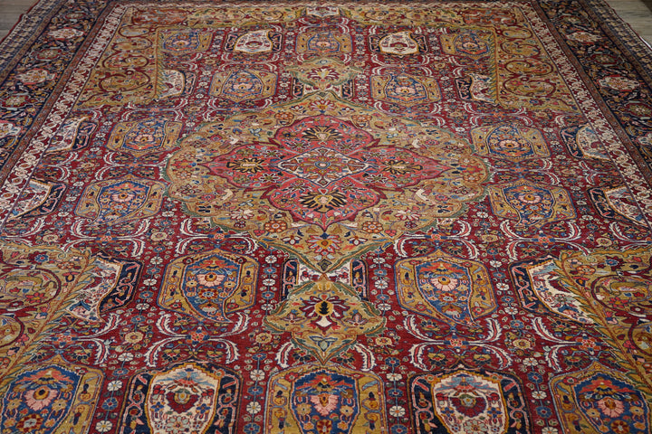 Vintage Persian Sarouk Rug 11’10” x 17’6”