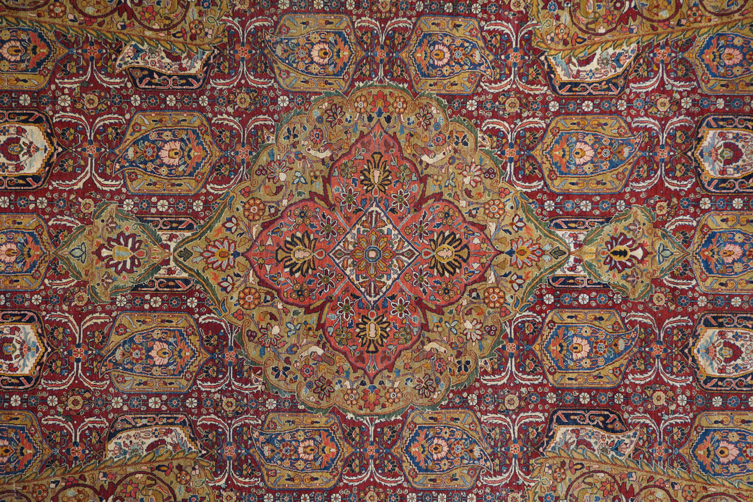 Vintage Persian Sarouk Rug 11’10” x 17’6”