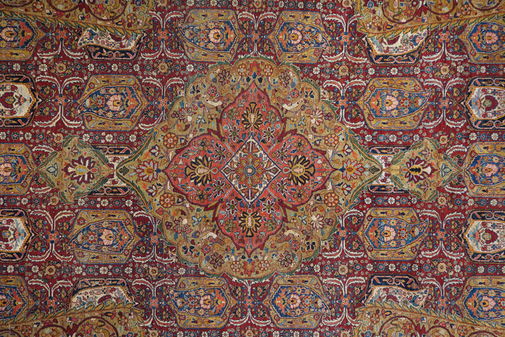 Vintage Persian Sarouk Rug 11’10” x 17’6”