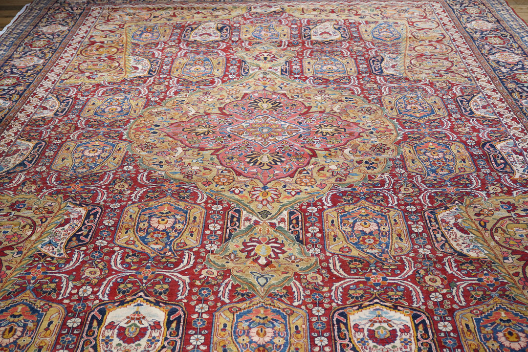 Vintage Persian Sarouk Rug 11’10” x 17’6”