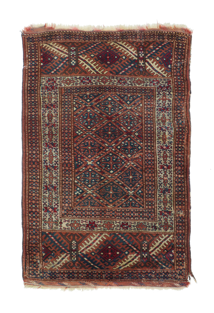 Antique Turkmen Rug 2'11'' x 4'5''