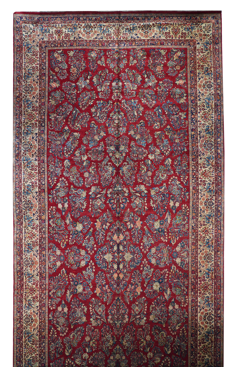 Vintage Persian Sarouk Area Rug 10'0'' x 23'5''