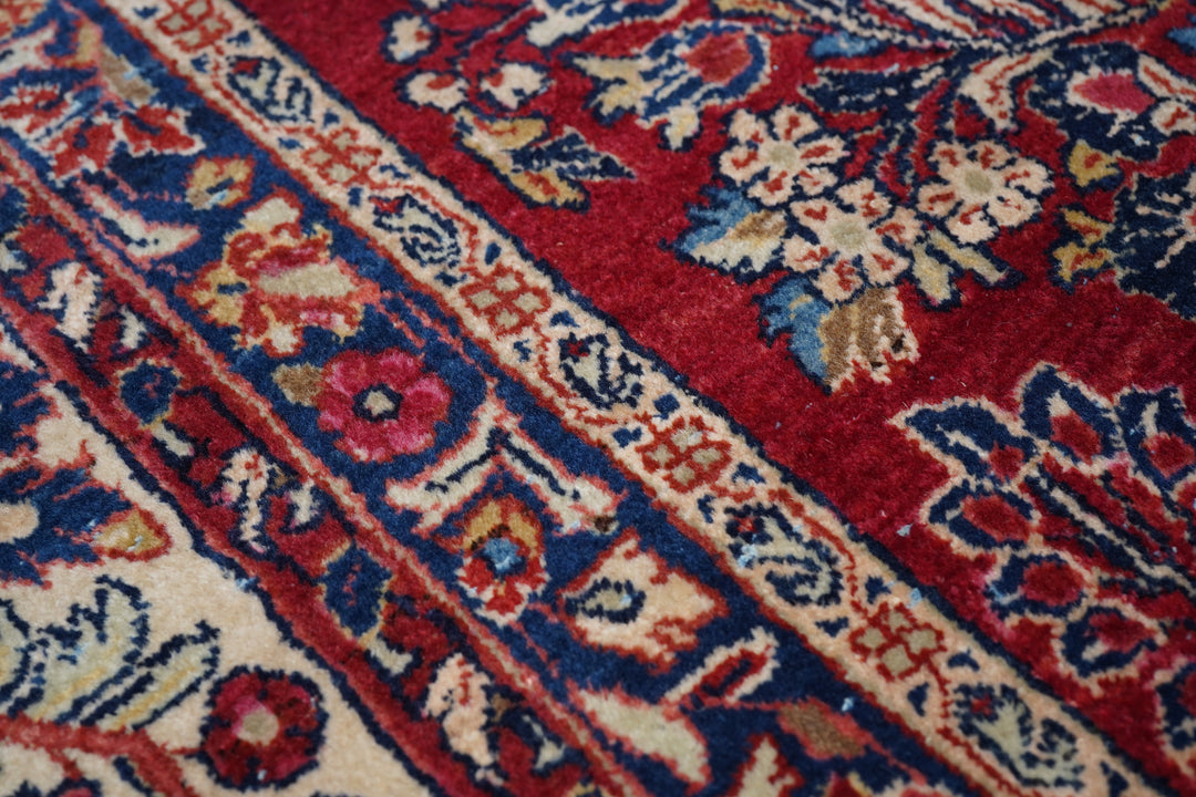 Vintage Persian Sarouk Area Rug 10'0'' x 23'5''