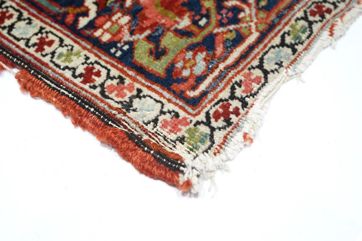 Antique Red Heriz Serapi Rug 4'10'' x 6'9''