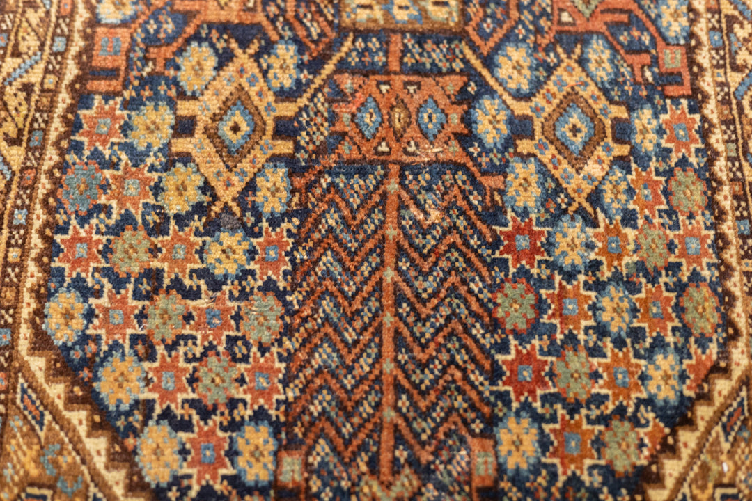 Antique Persian Qashqai Rug 1'9'' x 2'9''