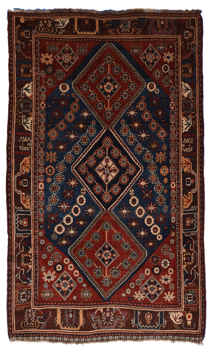 Antique Qashqai Rug 4'1'' x 6'10''