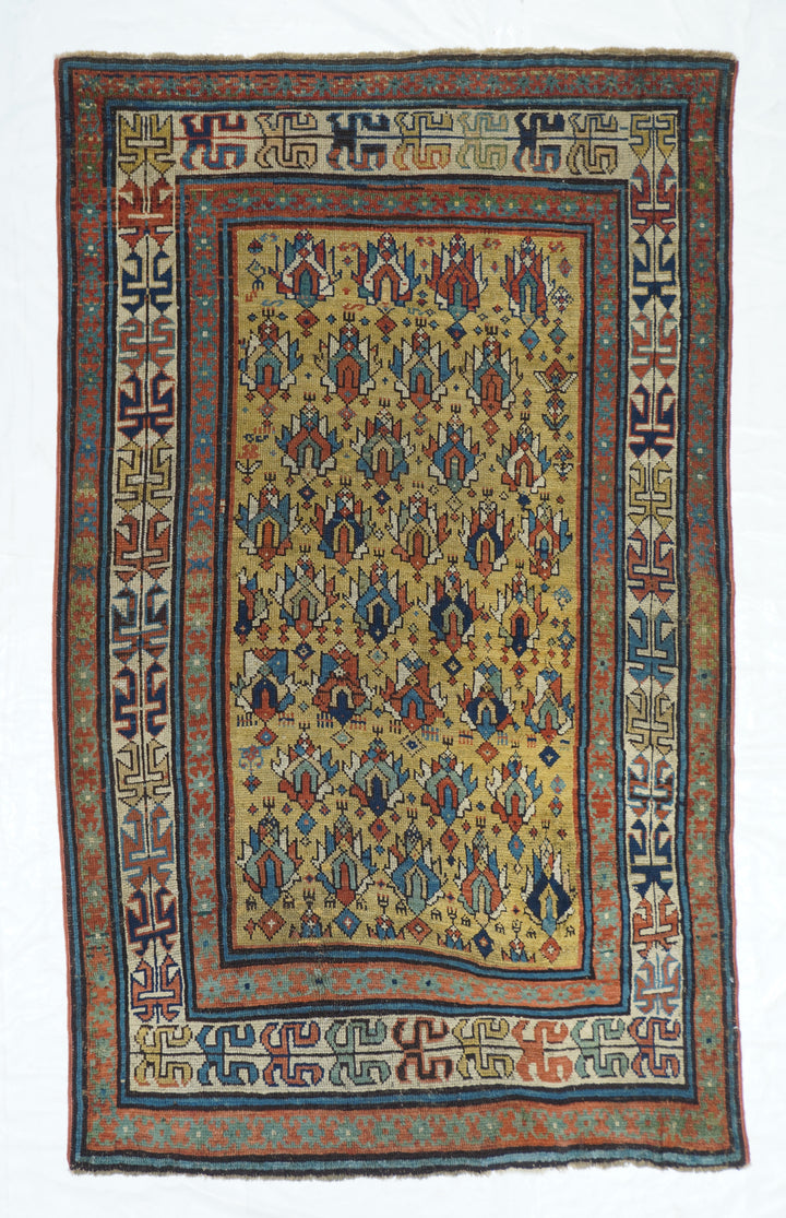 Antique Caucasian Rug 3'8'' x 5'10''