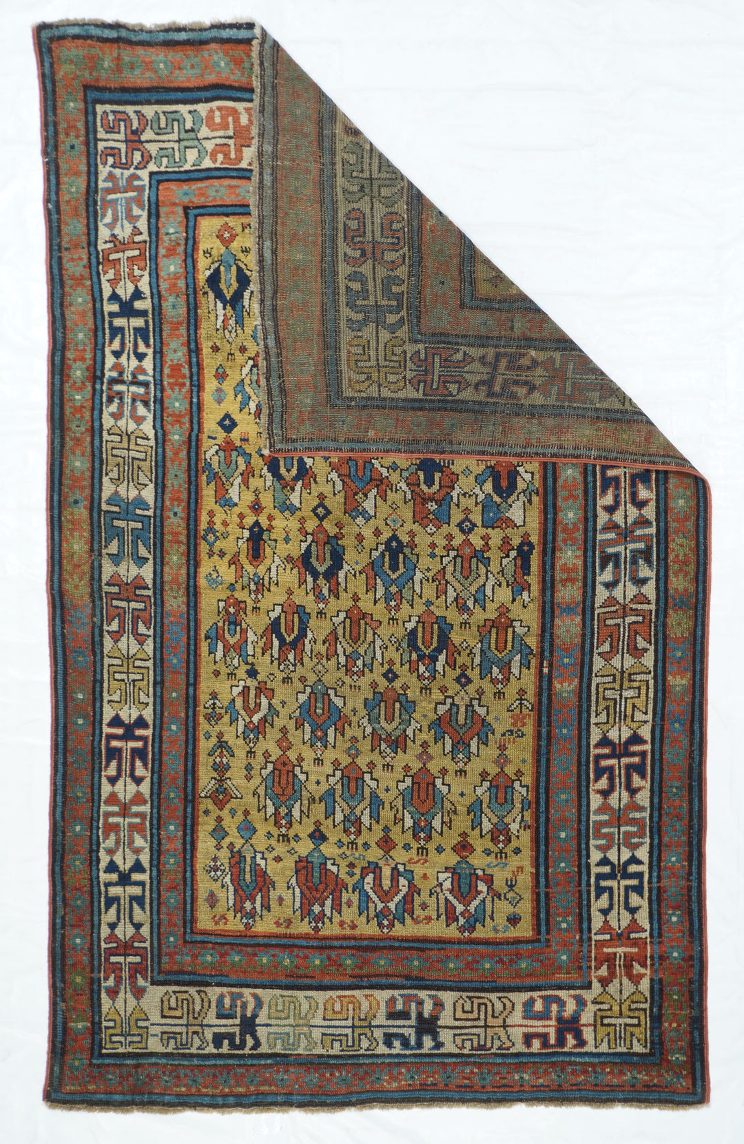 Antique Caucasian Rug 3'8'' x 5'10''