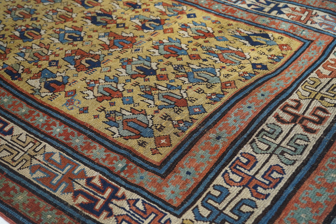 Antique Caucasian Rug 3'8'' x 5'10''