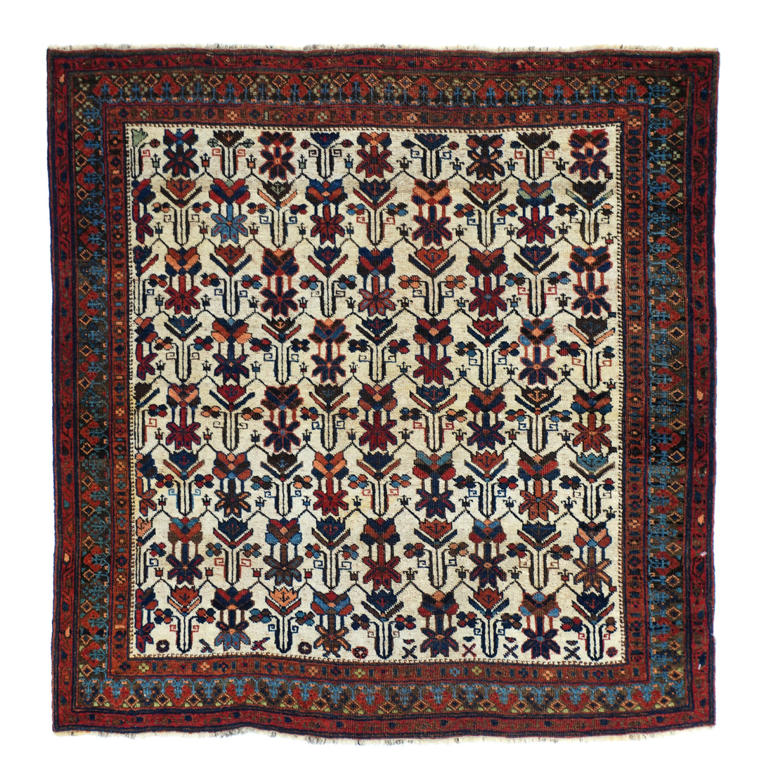 Antique Afshar Rug 3'5'' x 3'6''