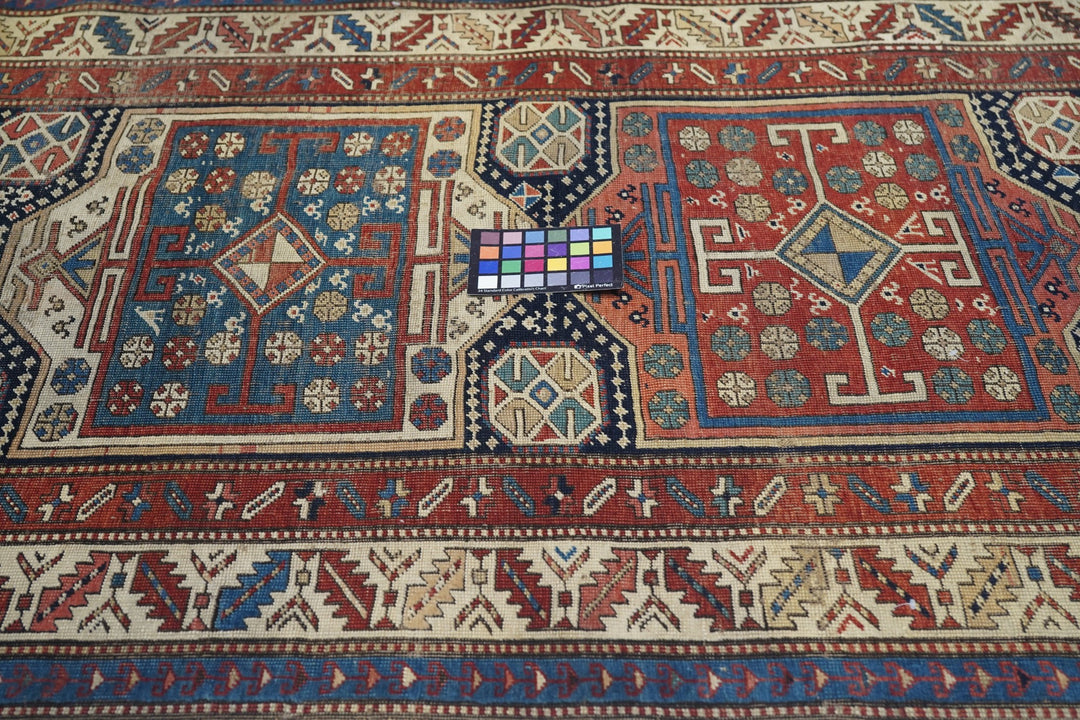 Antique Caucasian Shirvan Rug 3’7" x 9’3"