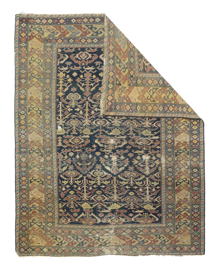 Antique Shirvan Rug 4'3'' x 5'5''