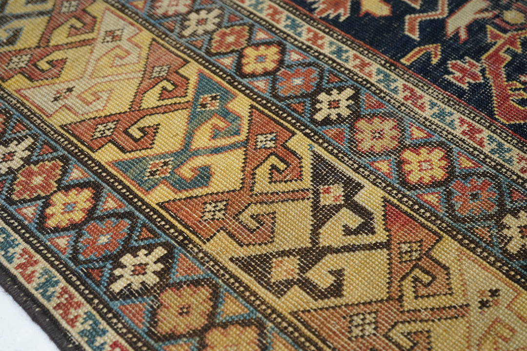 Antique Shirvan Rug 4'3'' x 5'5''