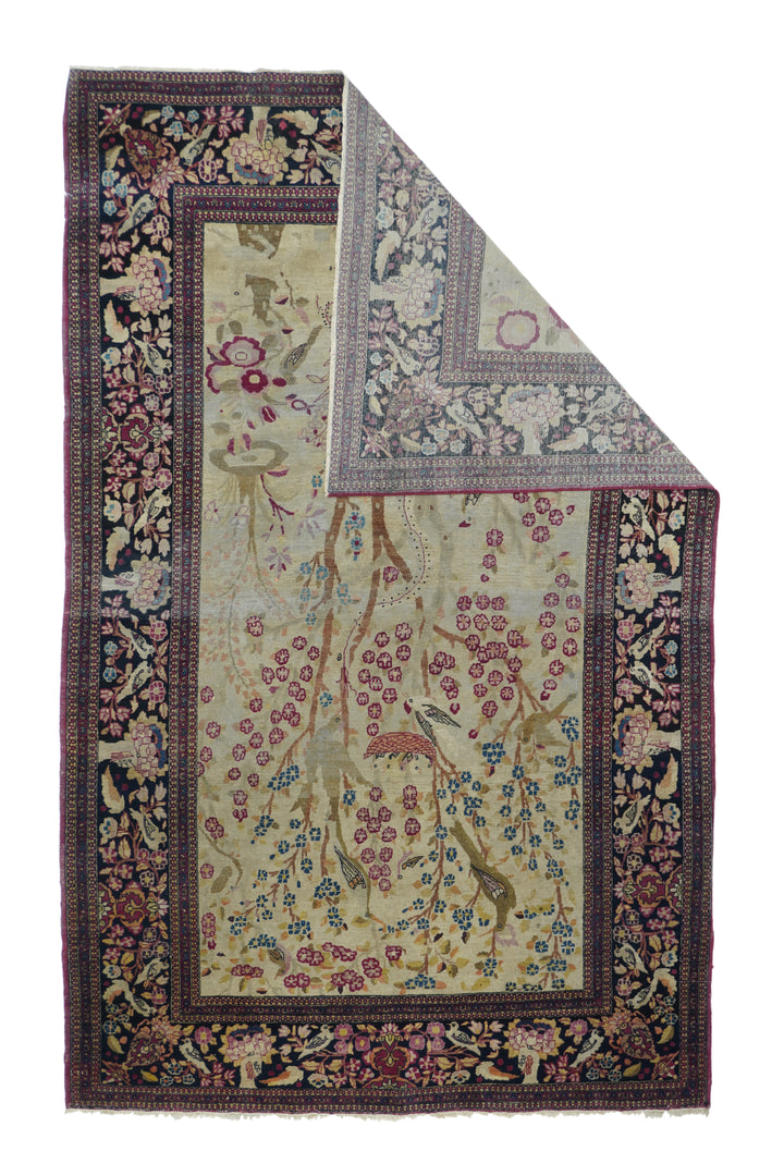 Antique Persian Isfahan Rug 4'3'' x 6'10''