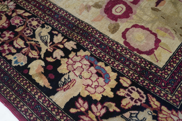 Antique Persian Isfahan Rug 4'3'' x 6'10''