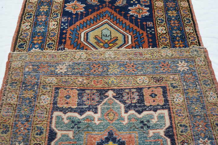 Antique Persian Heriz Runner 3'4'' x 14'5''