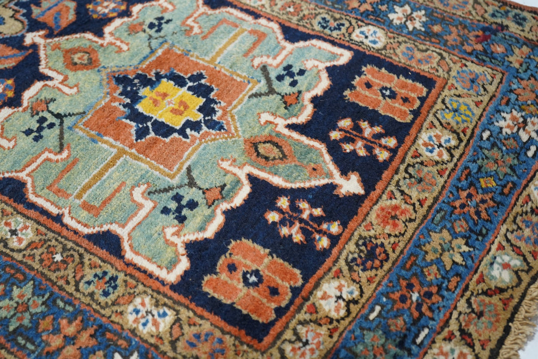 Antique Persian Heriz Runner 3'4'' x 14'5''