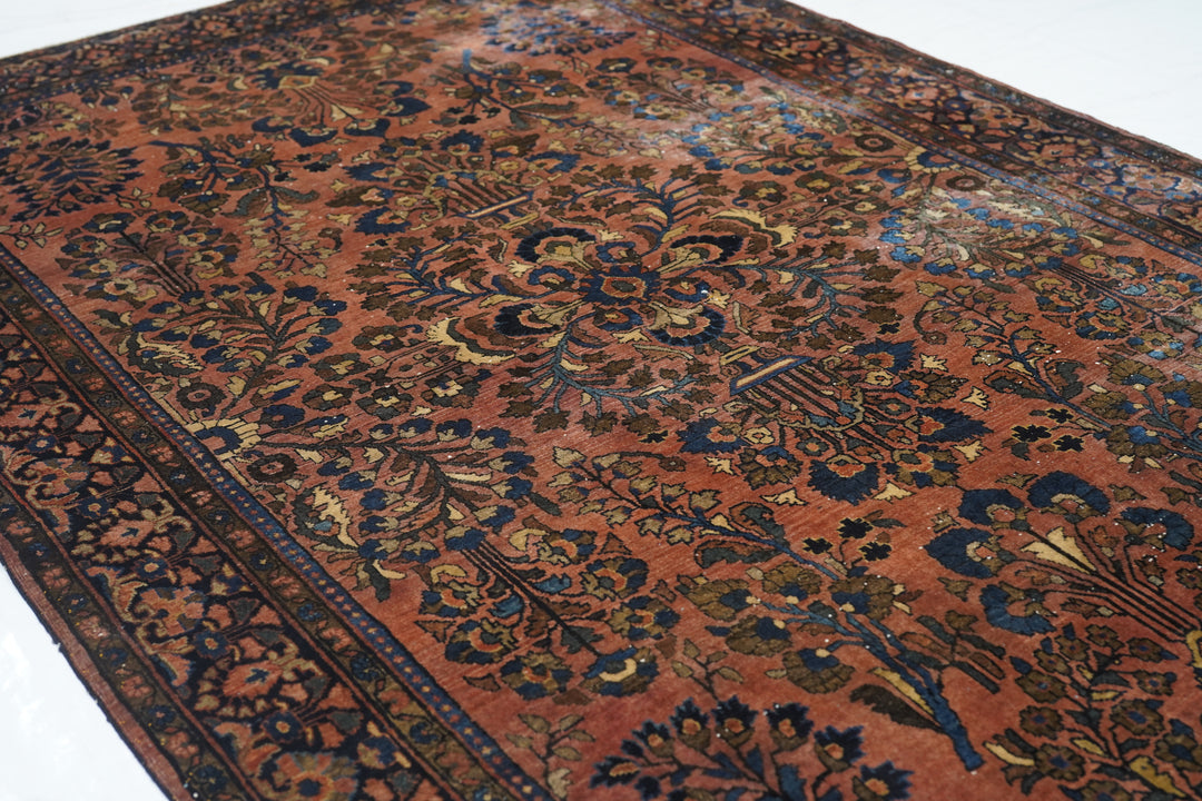 Antique Sarouk Rug 4'0'' x 7'6''