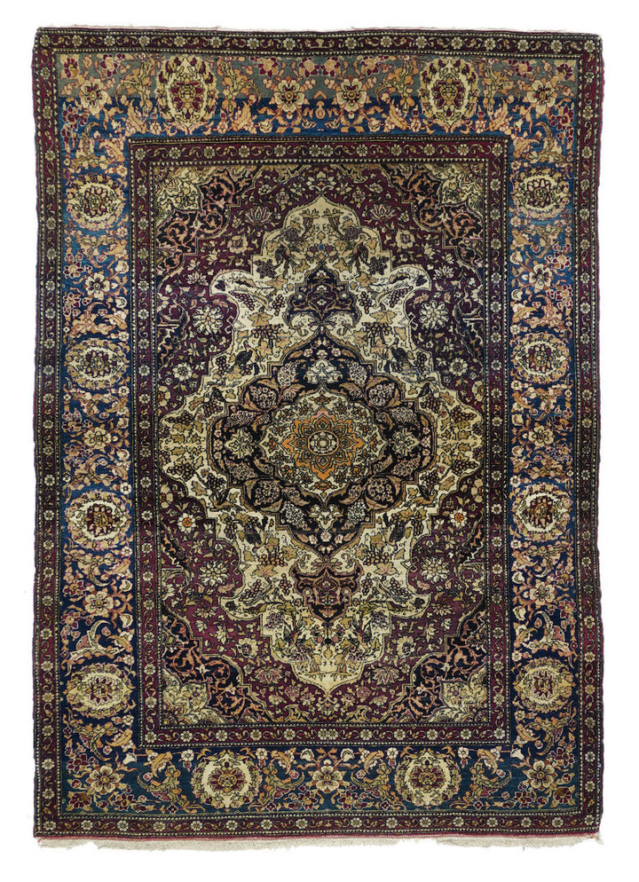 Antique Persian Tehran Rug 4'7'' x 6'7''