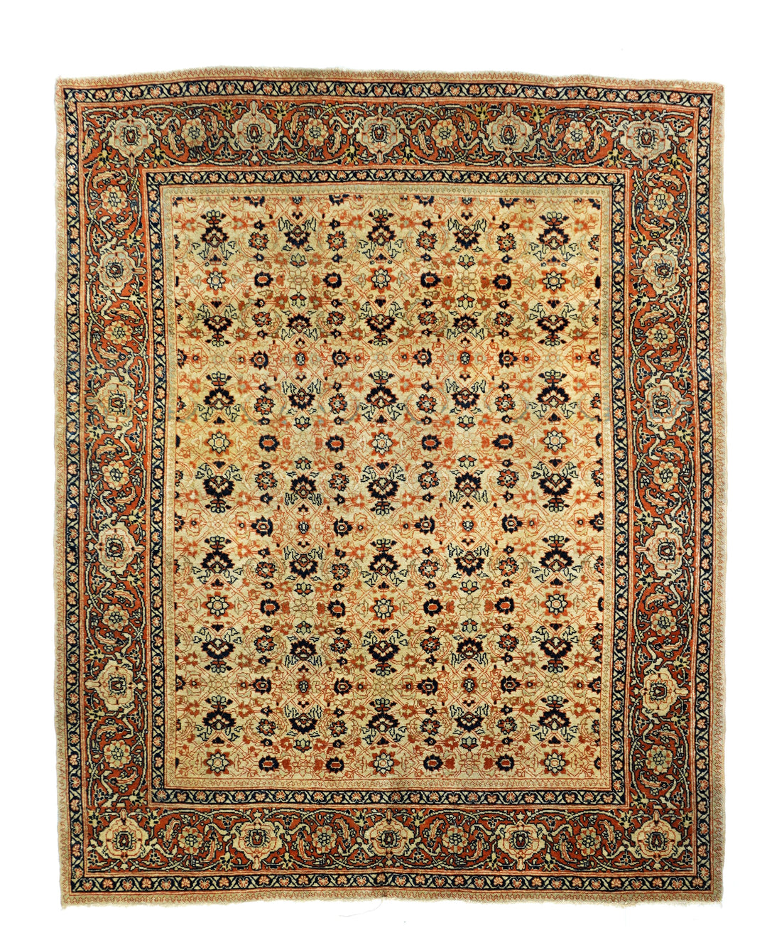 Antique Haji Jalili Tabriz Rug 4'2'' x 5'3''