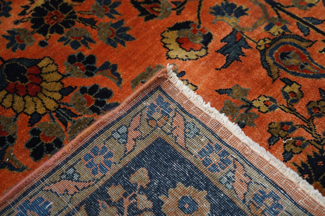 Antique Mohajeran Sarouk Rug 4'2'' x 6'5''