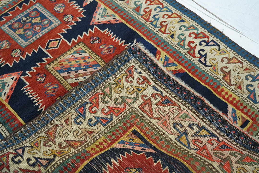 Antique Caucasian Shirvan Rug 3'5" x 4'7"