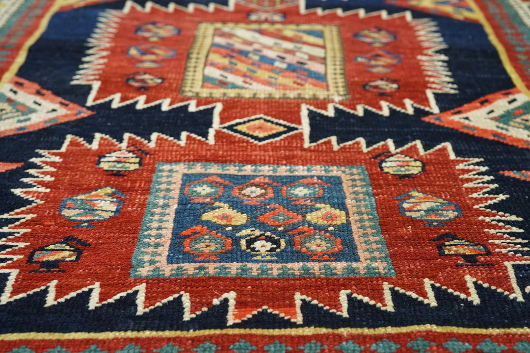 Antique Caucasian Shirvan Rug 3'5" x 4'7"