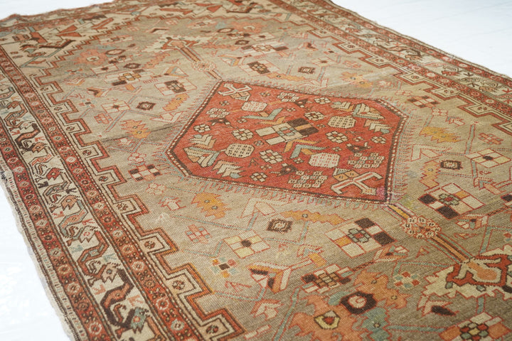 Antique Serapi Rug 4'7'' x 7'11''