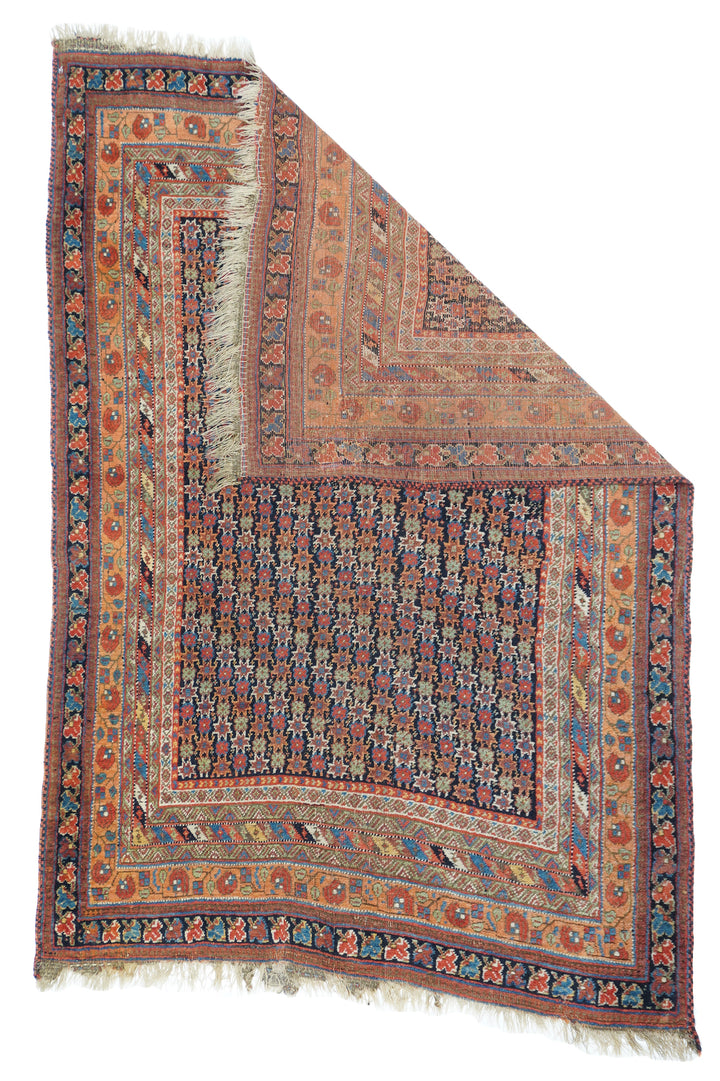 Antique Persian Afshar Area Rug 3'11" x 5'8"