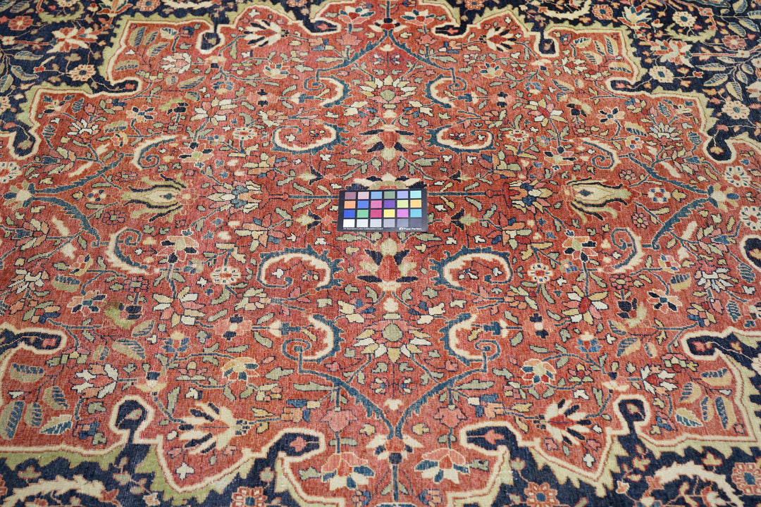 Antique Persian Farahan Sarouk Rug 9’0" x 12’3"