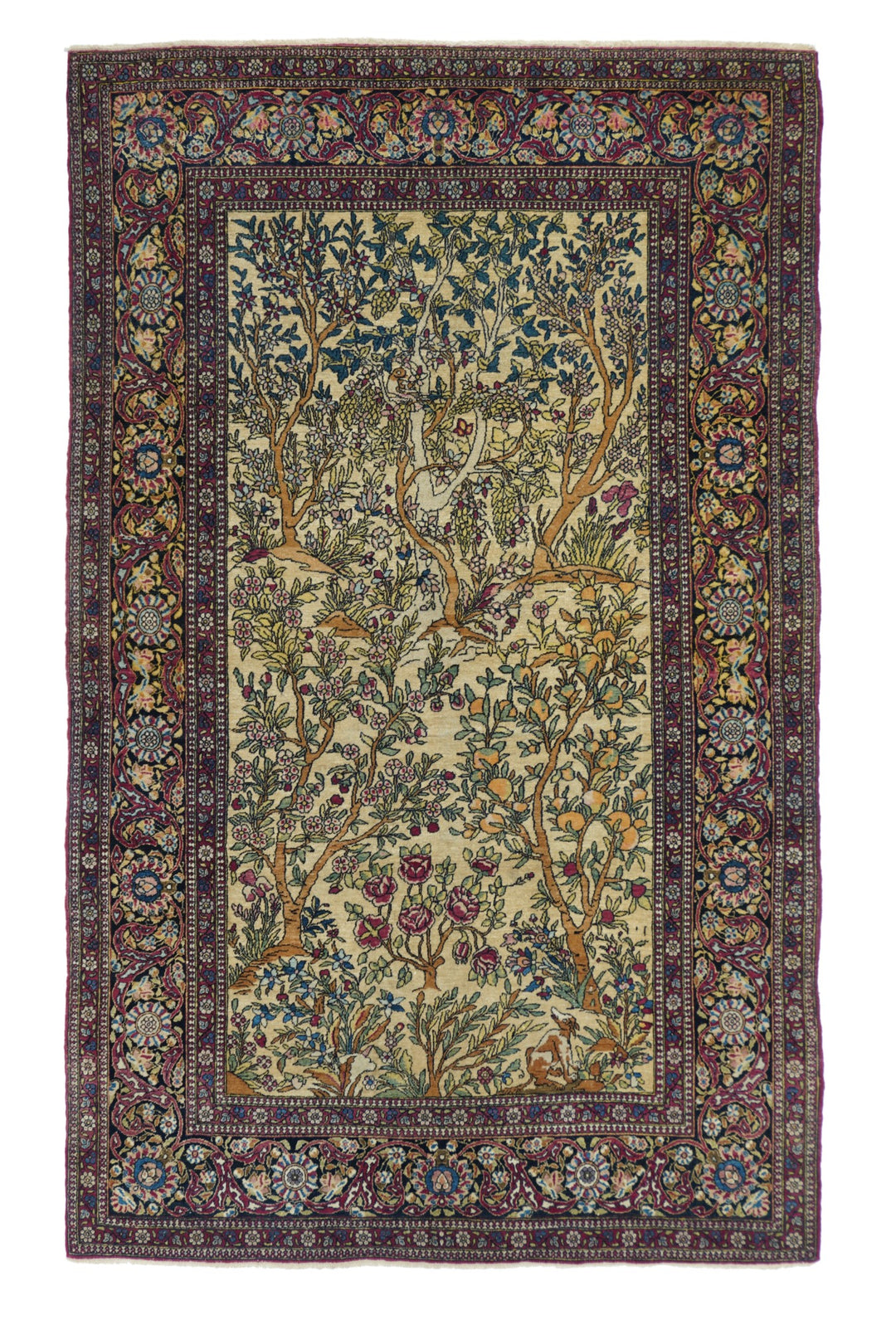 Antique Tehran Rug 4'4'' x 7'2''