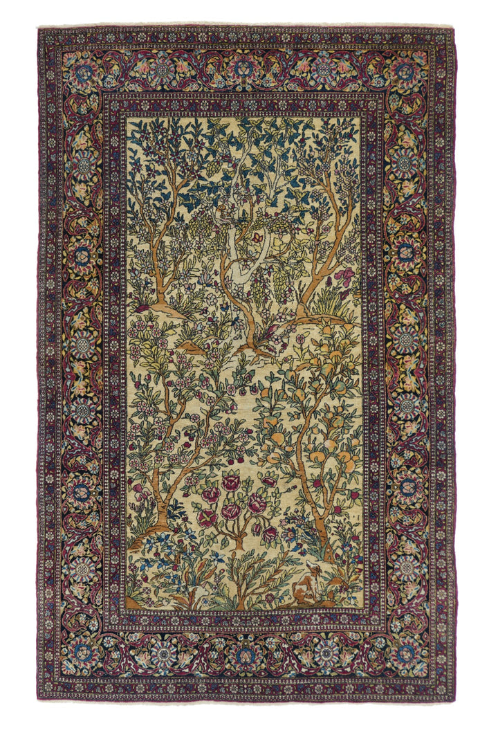 Antique Tehran Rug 4'4'' x 7'2''