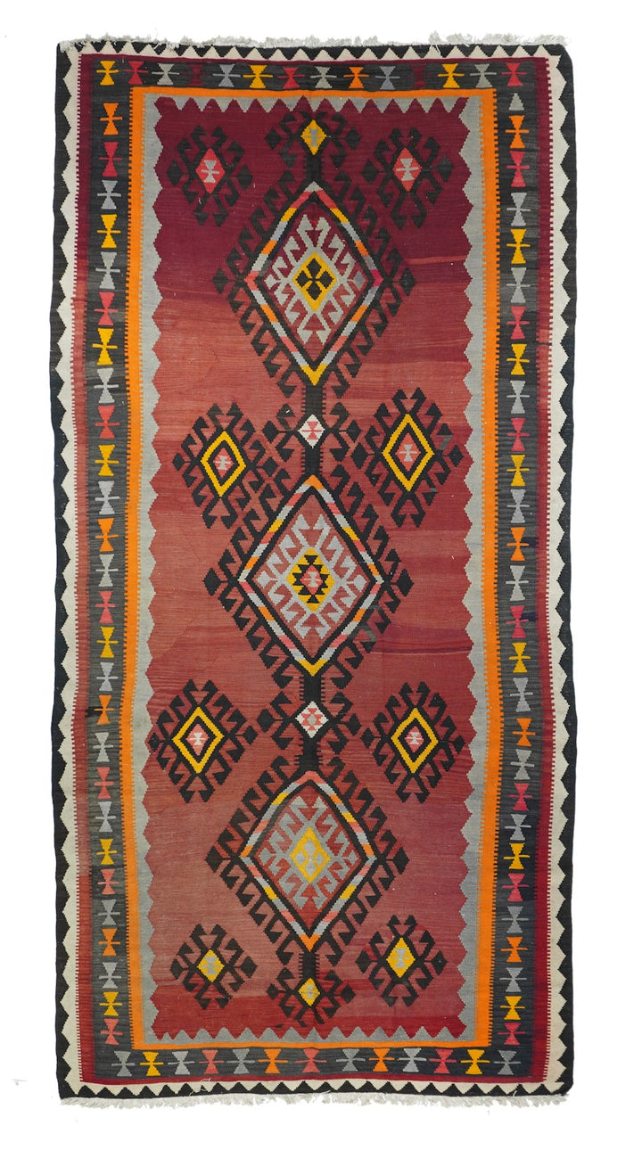 Vintage Kilim Rug 5'4'' x 10'6''