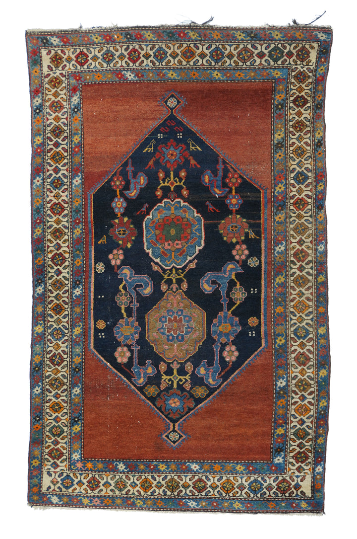 Antique Hamedan Rug 4'1'' x 5'7''