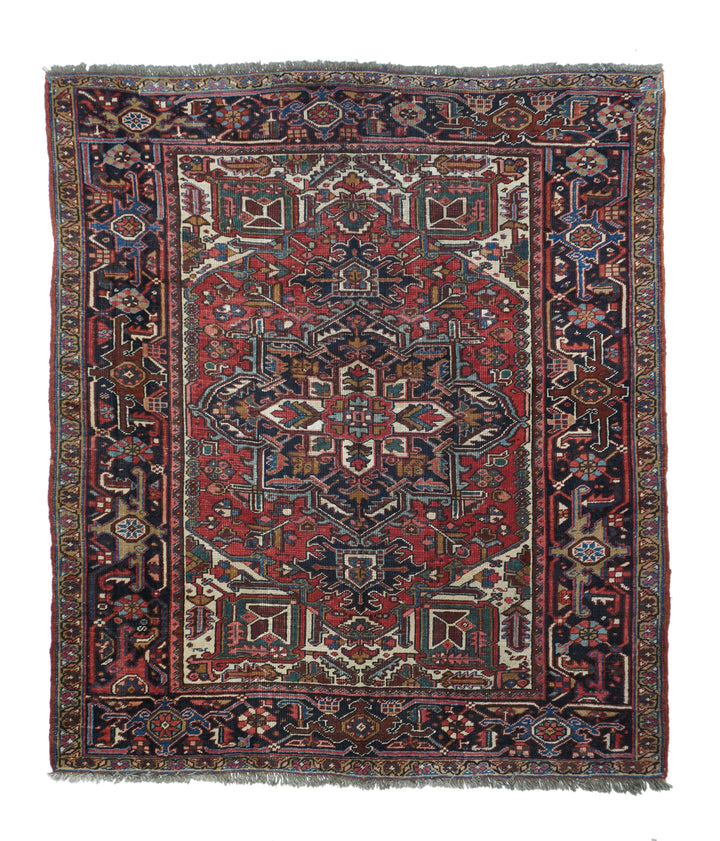 Vintage Heriz Rug 6'3'' x 7'7''