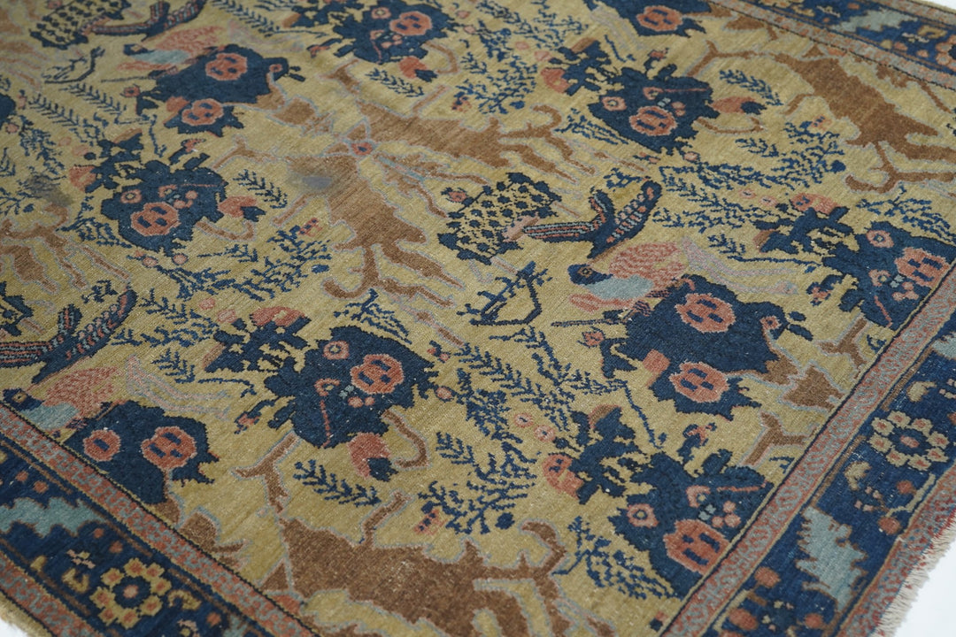 Antique Senneh -One Of Pair Rug 3'1" x 4'8"