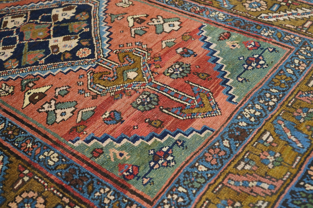 Antique Persian Heriz Rug 3'9'' x 5'1''