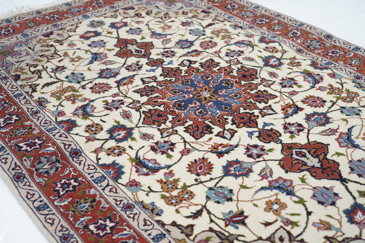 Vintage Extremely Fine Persian Tabriz Rug 3'5'' x 5'2''