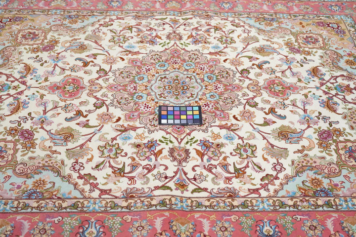 Vintage Extremely Fine Tabriz Rug 5'1'' x 6'11''