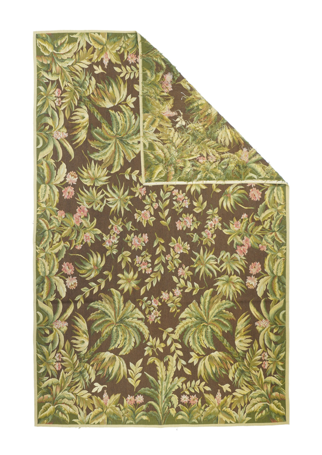 Aubusson Flat Weave Wool Rug 6'0" x 9'0"