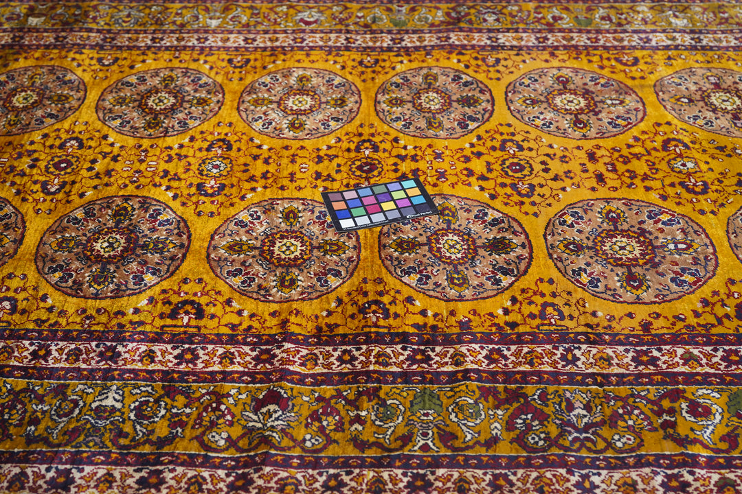 Antique Turkish Silk Rug 4'5'' x 6'3''