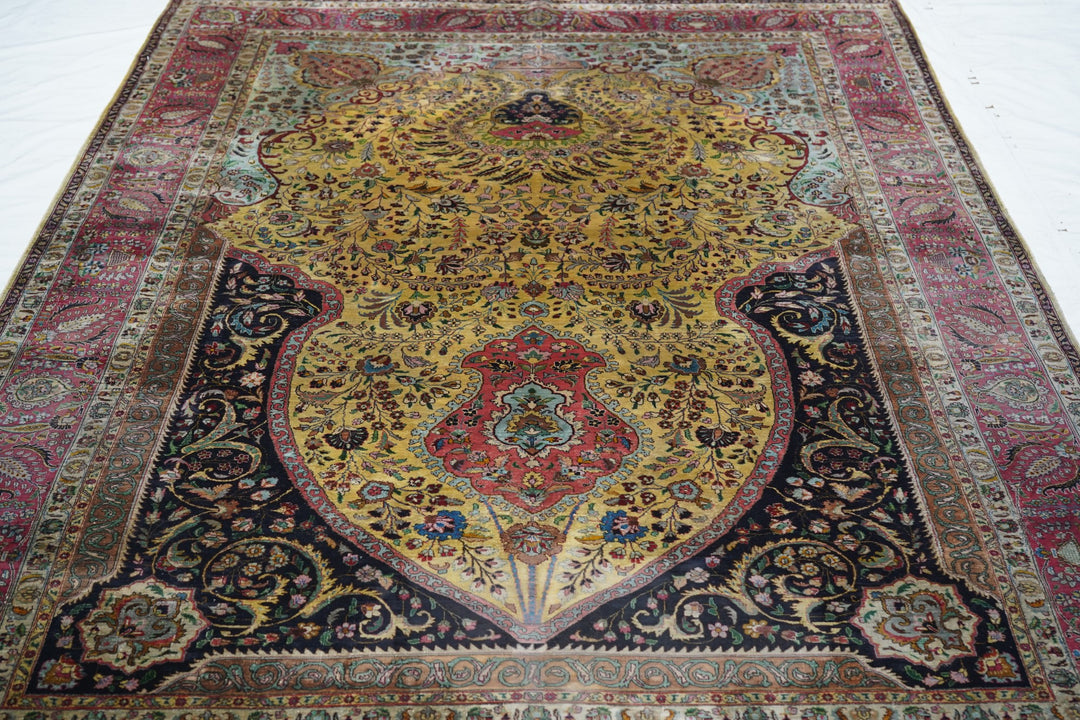 Extremely Fine Persian Silk Tabriz Rug 6'0" x 8'3''