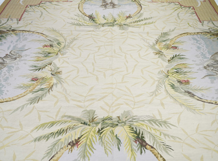 French Aubusson Design Rug 8'10'' x 11'10''