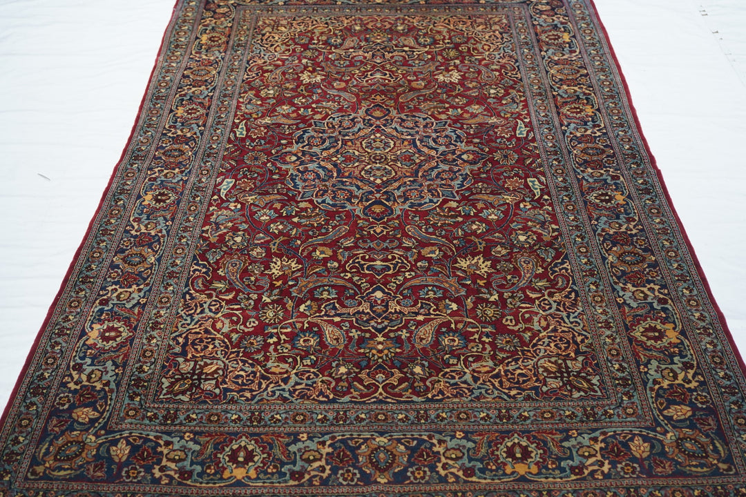 Antique Persian Isfahan Rug 4'4'' x 7'2''