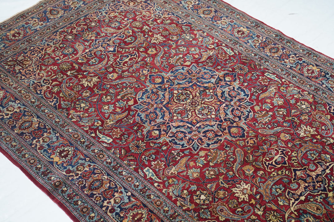 Antique Persian Isfahan Rug 4'4'' x 7'2''